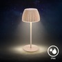 Stolní lampy dekorační - BRILO 7552011 Nabíjecí stolní lampa Riffle Mini - 20 cm, 1,5W, 150lm, bezdrátová, LED, stmívatelné, dotykový vypínač, béžová - BRILO - foto 12