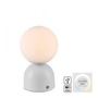 Stolní lampy dekorační - LD 19218-16 Kolekce Schöner Wohnen LED bateriové stolní svítidlo RUDI, bílá, nabíjecí přes USB, 3000-6000K - JUST LIGHT - foto 12