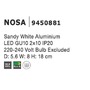 Nepřímé osvětlení - NV 9450881 Nástěnné svítidlo NOSA bílý hliník GU10 2x10 IP20 220-240V bez žárovky - NOVA LUCE - foto 12