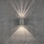 Nástěnná - NOR 49701010 Venkovní nástěnné svítidlo Canto 2 2x6W LED šedá čirá - NORDLUX - foto 12