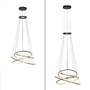 Kruhová - PN 2566-15 LED závěsné svítidlo PURE E-Flying Rings elektrické 2700-5000K šedá mystic - PAUL NEUHAUS - foto 12