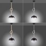 Koule - PN 2410-18 LED závěsné svítidlo LUMA černé, prosvětlené kabely, nastavitelná výška - PAUL NEUHAUS - foto 12