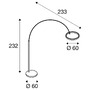Stojací lampy - LA 1006352 ONE BOW FL stojací lampa černá 20 W 1200/1200 lm 2700/3000 K CRI90 140° - BIG WHITE (SLV) - foto 12