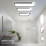 Hranatá - BRILO 7527416 Move LED stropní svítidlo IP44, přímé a nepřímé osvětlení, pohybové čidlo, 58 cm, bílé - BRILO - foto 12
