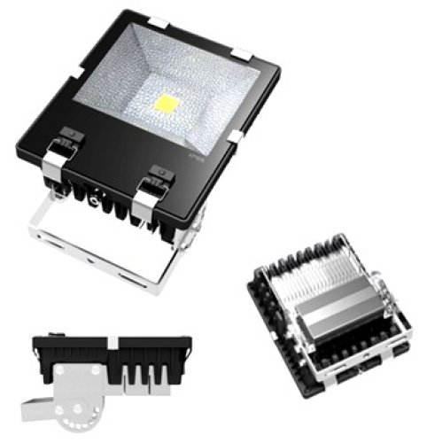 Přisazené reflektory - LED reflektor 100W Profi line, studená bílá - foto 1