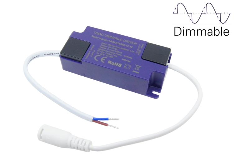Příslušenství pro LED panely - Triakově stmívatelný zdroj pro 12W  PROFI panel 5CCT - foto 1