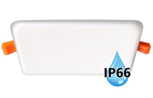 LED panely čtvercové - Voděodolný LED panel Brix 22W hranatý 185x185mm