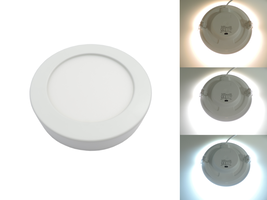 LED panely kruhové - Kulatý přisazený 12W CCT LED panel, nastavení barvy 3000-6500K, 950Lm, 3 roky záruka, OP2536