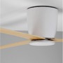 Ventilátory - NV 9952335 Stropní ventilátor DELL tělo z hliníku dřevo a matná bílá 3ABS dřevěné listy - NOVA LUCE - foto 13
