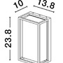 Nástěnná - NV 9492760 Venkovní nástěnné svítidlo REGINA antracitový hliník čirý a matný akryl E27 1x12W 220-240V bez žárovky IP65 - NOVA LUCE - foto 13