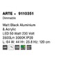 Dekorativní - NV 9110351 Závěsné svítidlo ARTE matný černý hliník a akryl LED 50W 230V 3000K IP20 stmívatelné - NOVA LUCE - foto 13