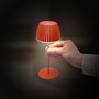 Stolní lampy dekorační - BRILO 7552012 Nabíjecí stolní lampa Riffle Mini - 20 cm, 1,5W, 150lm, bezdrátová, LED, stmívatelné, dotykový vypínač, oranžová - BRILO - foto 13