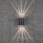 Nástěnná - NOR 49701003 Venkovní nástěnné svítidlo Canto 2 2x6W LED černá čirá - NORDLUX - foto 13