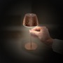 Stolní lampy dekorační - BRILO 7552013 Nabíjecí stolní lampa Riffle Mini - 20 cm, 1,5W, 150lm, bezdrátová, LED, stmívatelné, dotykový vypínač, měď - BRILO - foto 13