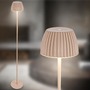 Stojací lampy - BRILO 1238011 nabíjecí stojanová lampa Riffle - 124 cm, 4,2W, 400lm, bezdrátová, LED, stmívatelná, dotykový vypínač, béžová - BRILO - foto 13
