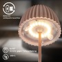 Stolní lampy dekorační - BRILO 7552010 Nabíjecí stolní lampa Riffle Mini - 20 cm, 1,5W, 150lm, LED, stmívatelné, dotykový vypínač, hnědé - BRILO - foto 13
