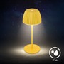Stolní lampy dekorační - BRILO 7552017 Nabíjecí stolní lampa Riffle Mini - 20 cm, 1,5W, 150lm, bezdrátová, LED, stmívatelné, dotykový vypínač, žlutá - BRILO - foto 13