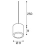 Subtilní - LA 1004672 OCULUS PD vnitřní LED závěsné svítidlo single černé DIM-TO-WARM 2000–3000 K - BIG WHITE (SLV) - foto 13