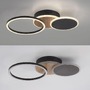 Kruhová - LD 14116-78 SEVENT LED stropní svítidlo kruhové černá s dekorem dřeva nastavitelné moderní 3000K - LEUCHTEN DIREKT / JUST LIGHT - foto 13