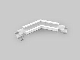 Úchyty, spojky, závěsný materiál - VARIO30-07 rohová spojka 135 st bílá, V4820001s