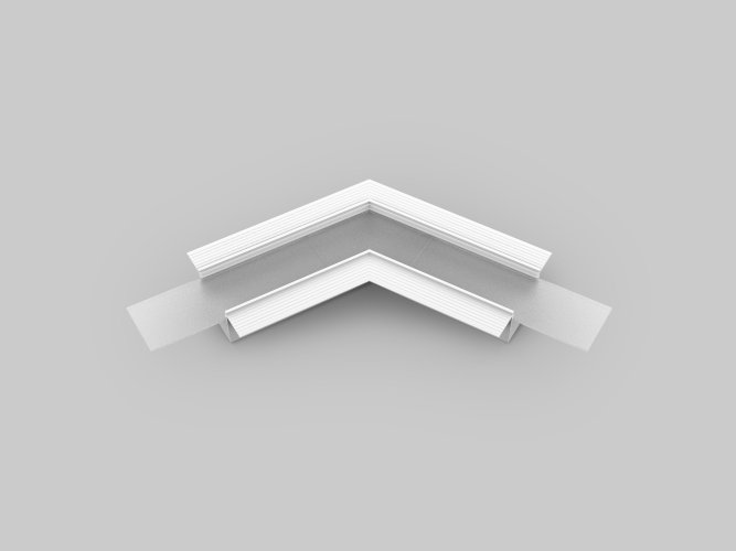 Úchyty, spojky, závěsný materiál - VARIO30-05 rohová spojka 120 st bílá, V4750001s - foto 1