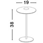 Na baterie - NV 9492441 Venkovní stolní lampa FABIO černý litý hliník a matný akryl LED 2W 3000K 5V DC 83st. IP54 vypínač na těle / USB kabel - NOVA LUCE - foto 14