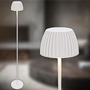 Stojací lampy - BRILO 1238016 nabíjecí stojanová lampa Riffle - 124 cm, 4,2W, 400lm, LED, bezdrátová, stmívatelná, dotykový vypínač, bílá - BRILO - foto 14