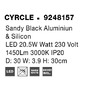 Nepřímé osvětlení - NV 9248157 Nástěnné svítidlo CYRCLE černý hliník a akryl LED 20.5W 230V 3000K IP20 - NOVA LUCE - foto 14