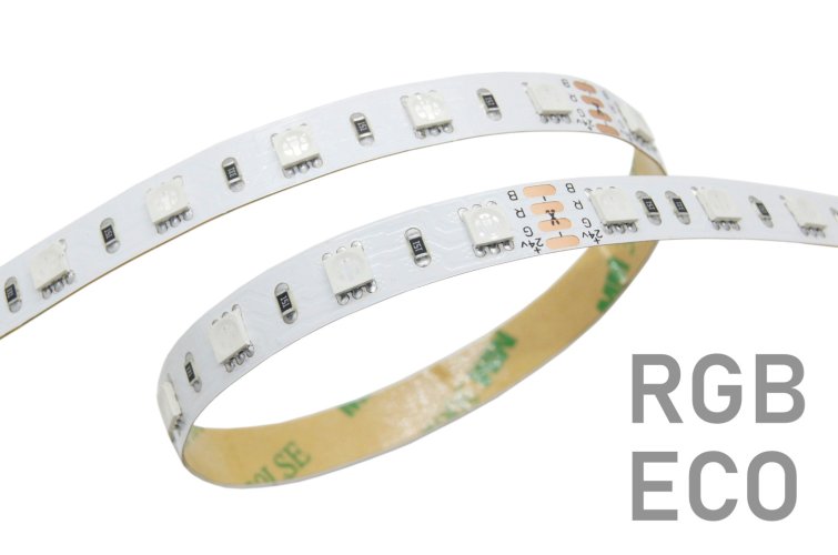 LED pásky vhodné pro výstavy, 50m kotouče - 14W RGB SMD5050 LED pásek, 10mm, 60LED/m, 24VDC, IP20 - foto 1