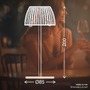 Stolní lampy dekorační - BRILO 7552016 Nabíjecí stolní lampa Riffle Mini - 20 cm, 1,5W, 150lm, bezdrátová, LED, stmívatelné, dotykový vypínač, bílé - BRILO - foto 14