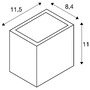 Nástěnná - LA 1002032 SITRA CUBE WL LED venkovní nástěnné a stropní nástavbové svítidlo, antracit, IP44, 3000K, 10W - BIG WHITE (SLV) - foto 14