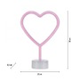 Stolní lampy dekorační - LD 85028-87 NEON-HERZ LED stolní lampa růžová srdce na baterie s vypínačem, dekorativní svítidlo - LEUCHTEN DIREKT / JUST LIGHT - foto 14