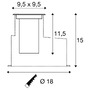 Zapuštěná - LA 1007681 DASAR® S svítidlo pro vestavbu do země, hranaté, 4 W, 3000 K, 24°, IP67, válcové, antracit - BIG WHITE (SLV) - foto 14