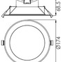 Kruhová - IMPR 565318 Deko-Light stropní vestavné svítidlo Acrux 145 230V 17W 3000/4000/6000 K 1570 lm bílá - foto 15