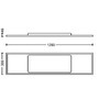 Hranatá - PH 8720169329034 Hue Aurelle přisazený LED panel REC (obdelníkový) 120x30cm, černá, 2200-6500K - PHILIPS - foto 15
