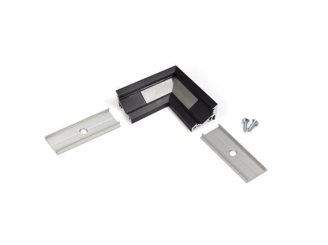 Úchyty, spojky, závěsný materiál - Rohová spojka profilu CORNER10 černý elox, 83110021 - foto 1