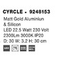 Nepřímé osvětlení - NV 9248153 Nástěnné svítidlo CYRCLE matný zlatý hliník a akryl LED 22.5W 230V 3000K IP20 - NOVA LUCE - foto 16