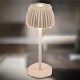 Stolní lampy dekorační - BRILO 7581011 Riffle Nano stolní lampička - 1,5W, 130lm, nabíjecí, LED, stmívatelné, dotykový vypínač, German design Award Winner 2025, béžová - BRILO - foto 16