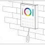 2,4Ghz Ovladače na stěnu - 8 zónový nástěnný ovladač RGB+CCT, B8, 2.4GHz RF, Skleněný, Mi-Light - foto 8