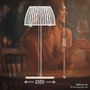 Stolní lampy dekorační - BRILO 7552017 Nabíjecí stolní lampa Riffle Mini - 20 cm, 1,5W, 150lm, bezdrátová, LED, stmívatelné, dotykový vypínač, žlutá - BRILO - foto 17