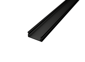 Přisazené profily - Hliníkový LED profil SURFACE 1, černý