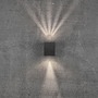 Nástěnná - NOR 49711003 Venkovní nástěnné svítidlo Canto Kubi 2 2x6W LED černá čirá - NORDLUX - foto 18