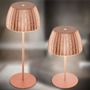 Stolní lampy dekorační - BRILO 7553013 Nabíjecí stolní lampa Riffle - 36,5 cm, 2W, 200lm, IP44, bezdrátová, LED, stmívatelná, dotykový vypínač, měď - BRILO - foto 18