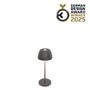 Stolní lampy dekorační - BRILO 7581015 Riffle Nano stolní lampička - 1,5W, 130lm, nabíjecí, LED, stmívatelné, dotykový vypínač, German design Award Winner 2025, antracit - BRILO - foto 18