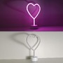 Stolní lampy dekorační - LD 85028-87 NEON-HERZ LED stolní lampa růžová srdce na baterie s vypínačem, dekorativní svítidlo - LEUCHTEN DIREKT / JUST LIGHT - foto 18