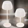 Stolní lampy dekorační - BRILO 7553016 Nabíjecí stolní lampa Riffle - 36,5 cm, 2W, 200lm, IP44, bezdrátová, LED, stmívatelná, dotykový vypínač, bílé - BRILO - foto 18