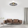 Kruhová - PN 6083-15 LED nástěnné a stropní svítidlo PURE Vitrum 2700K platina / kouřová - PAUL NEUHAUS - foto 18