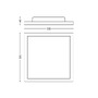Hranatá - PH 8720169329058 Hue Aurelle přisazený LED panel SQ S (čtverec) 30x30cm, černá, 2200-6500K - PHILIPS - foto 18