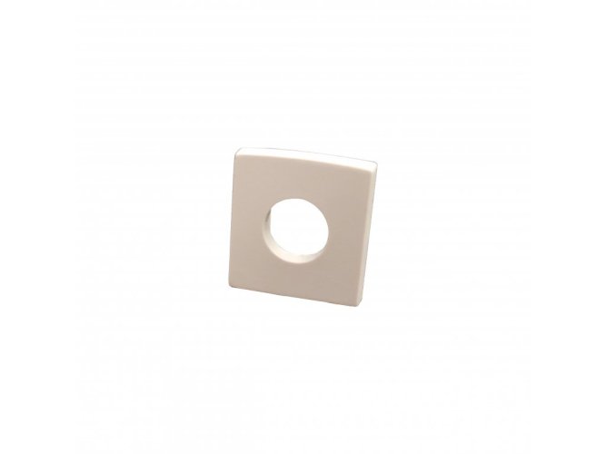 Difuzory a koncovky - Koncovka profilu RECESSED 10 s otvorem, šedá - foto 1