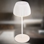 Stolní lampy dekorační - BRILO 7552016 Nabíjecí stolní lampa Riffle Mini - 20 cm, 1,5W, 150lm, bezdrátová, LED, stmívatelné, dotykový vypínač, bílé - BRILO - foto 19